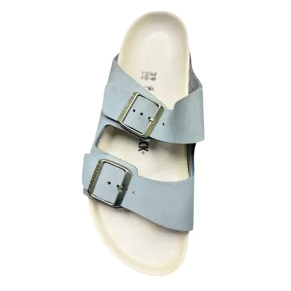 Birkenstock New Women's Arizona Sandal Sky Blue Nubuck | 39 EU - Picture 3 of 5